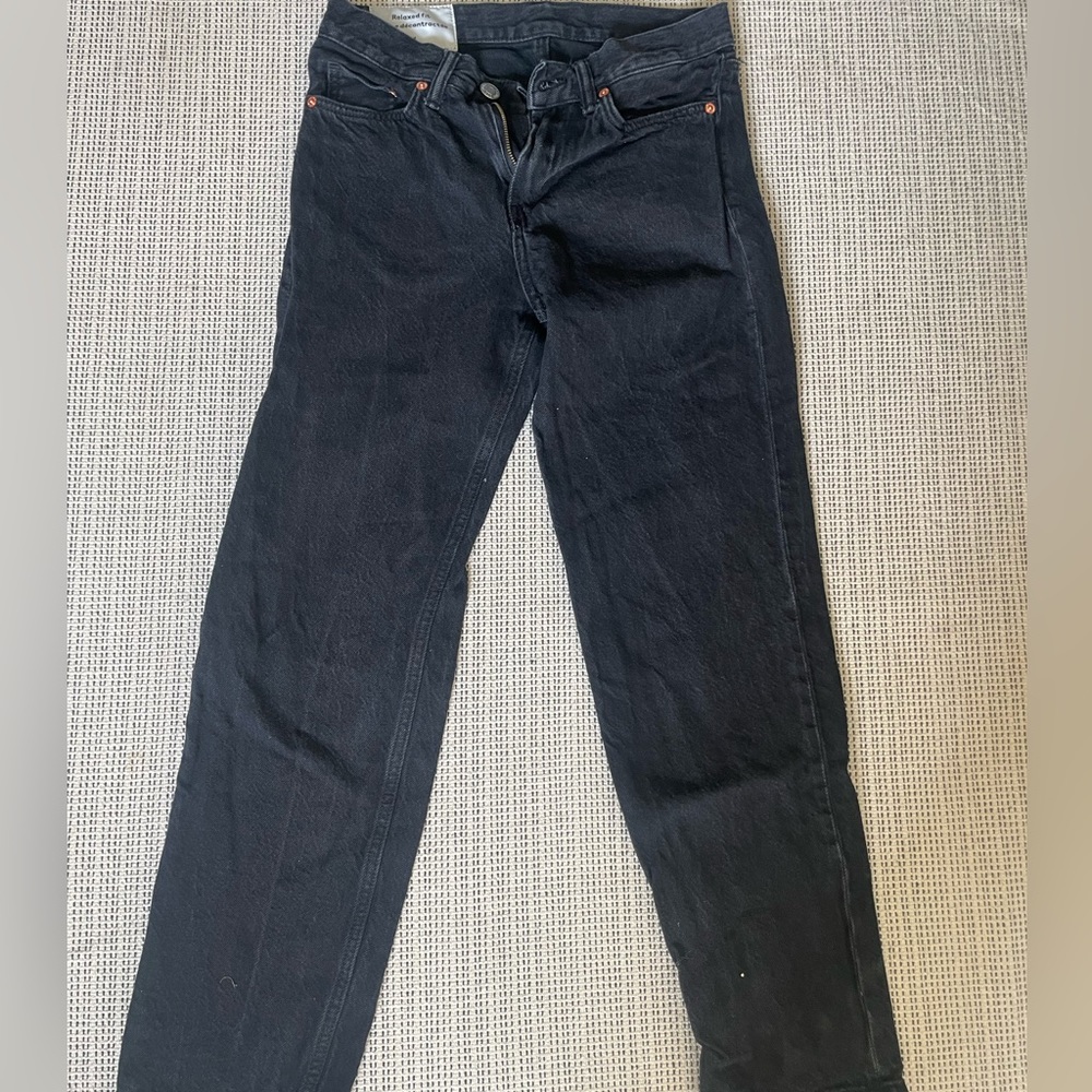 Black Relaxed Fit Jeans